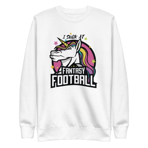 unisex-premium-sweatshirt-white-front-6a17f5b3b317b.jpg Unicorn Fantasy Football Sweatshirt