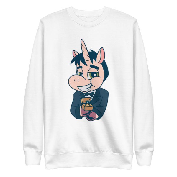 unisex-premium-sweatshirt-white-front-6a17fc873af00.jpg Unicorn Groom Sweatshirt