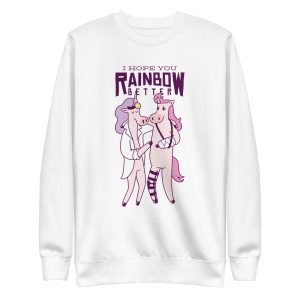 unisex-premium-sweatshirt-white-front-6a17fcd31e3d2.jpg Unicorn Doctor Sweatshirt