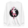 unisex-premium-sweatshirt-white-front-6a17fdc0b4e38.jpg Ballet Unicorn Sweatshirt
