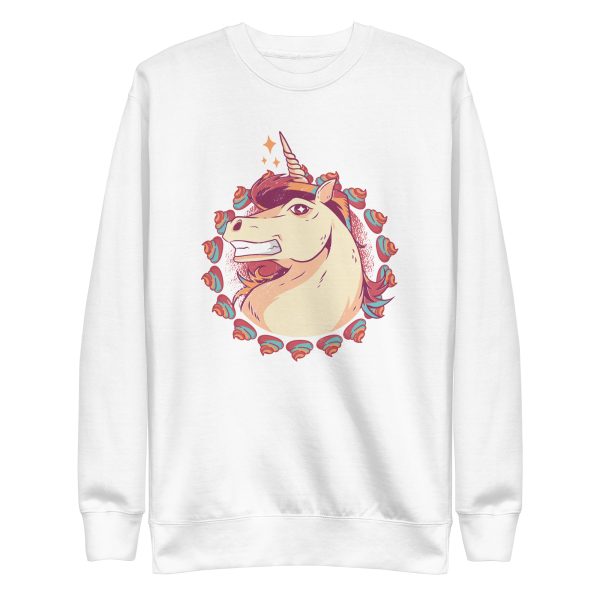unisex-premium-sweatshirt-white-front-6a17fe5c59fa4.jpg Unicorn Mullet Sweatshirt