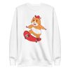 unisex-premium-sweatshirt-white-front-6a181459911a9.jpg Skater Hamster Sweatshirt