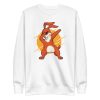 unisex-premium-sweatshirt-white-front-6a181a8b8bb64.jpg Dabbing Bunny Sweatshirt