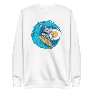 unisex-premium-sweatshirt-white-front-6a181f665befd.jpg Rat Surfer Sweatshirt