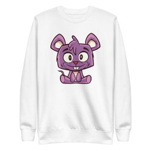 unisex-premium-sweatshirt-white-front-6a18203c67cdf.jpg Cute Mouse Sweatshirt