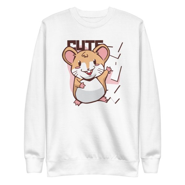 unisex-premium-sweatshirt-white-front-6a1820e43892b.jpg Kawaii Mouse Sweatshirt