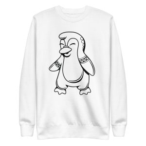 unisex-premium-sweatshirt-white-front-6a182300935a0.jpg Cute Penguin Sweatshirt