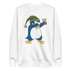 unisex-premium-sweatshirt-white-front-6a182354d82e9.jpg Dabbing Penguin Sweatshirt