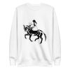 unisex-premium-sweatshirt-white-front-6a182a88c6430.jpg Woman Riding Horse Sweatshirt