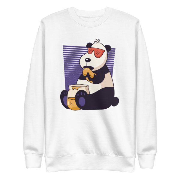 unisex-premium-sweatshirt-white-front-6a182df433c73.jpg Panda Honey Sweatshirt