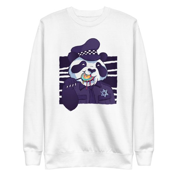 unisex-premium-sweatshirt-white-front-6a182e403df0e.jpg Policeman Panda Sweatshirt