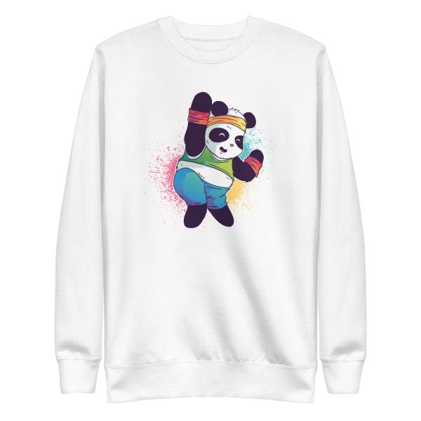 unisex-premium-sweatshirt-white-front-6a18302ba1a5c.jpg Zumba Panda Sweatshirt