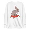 unisex-premium-sweatshirt-white-front-6a1834661912f.jpg Royal Rabbit Sweatshirt