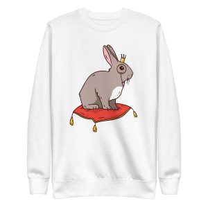 unisex-premium-sweatshirt-white-front-6a1834661912f.jpg Royal Rabbit Sweatshirt