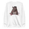 unisex-premium-sweatshirt-white-front-6a1841bb0f853.jpg Dark Angry Rat Sweatshirt