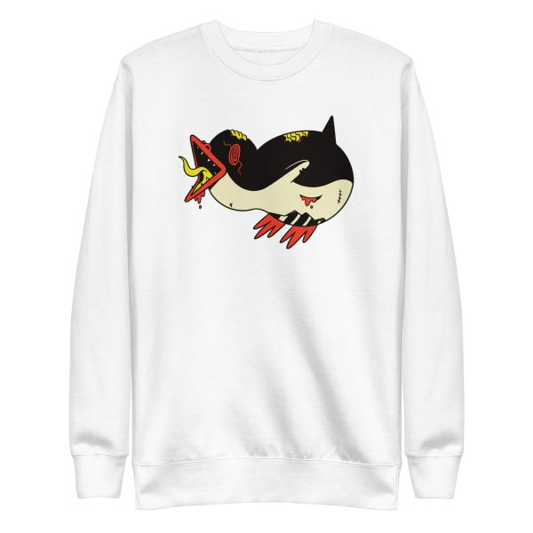 unisex-premium-sweatshirt-white-front-6a1841fd6cd3b.jpg Zombie Penguin Sweatshirt