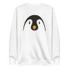 unisex-premium-sweatshirt-white-front-6a18426ab1b68.jpg Penguin Face Animal Sweatshirt