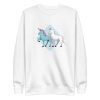 unisex-premium-sweatshirt-white-front-6a184540497d6.jpg Unicorn and Horse Sweatshirt