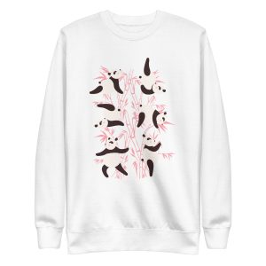 unisex-premium-sweatshirt-white-front-6a1848492b890.jpg Panda Yoga Sweatshirt