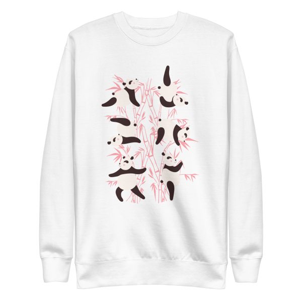 unisex-premium-sweatshirt-white-front-6a1848492b890.jpg Panda Yoga Sweatshirt