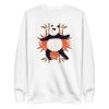 unisex-premium-sweatshirt-white-front-6a184a11e2df0.jpg Panda Doing Yoga Sweatshirt