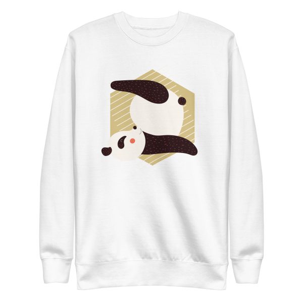 unisex-premium-sweatshirt-white-front-6a184acc39363.jpg Panda Yoga Pose Sweatshirt