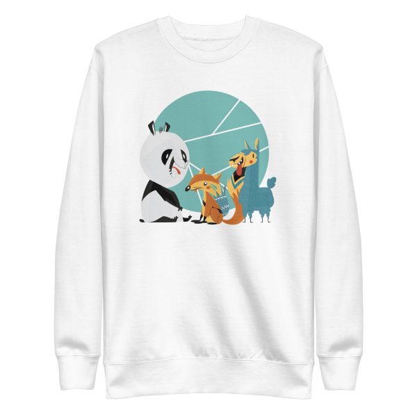 unisex-premium-sweatshirt-white-front-6a184b1332341.jpg Animals Friends Sweatshirt