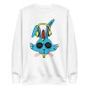 unisex-premium-sweatshirt-white-front-6a184be001c38.jpg Bunny Headphones Sweatshirt