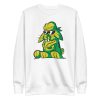 unisex-premium-sweatshirt-white-front-6a184cea3b27d.jpg Gangster Rabbit Sweatshirt
