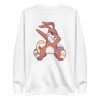 unisex-premium-sweatshirt-white-front-6a18ebb226832.jpg Dabbing Bunny Sweatshirt