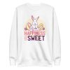 unisex-premium-sweatshirt-white-front-6a18ece734b5f.jpg Happiness Is Sweet Sweatshirt