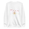 unisex-premium-sweatshirt-white-front-6a18edb30ace8.jpg Bunny Kisses Easter Wishes Sweatshirt
