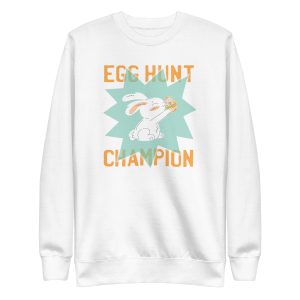 unisex-premium-sweatshirt-white-front-6a18f5f048883.jpg Egg Hunt Champion Sweatshirt