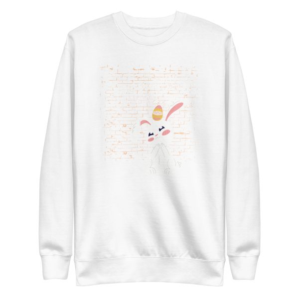 unisex-premium-sweatshirt-white-front-6a18f8530b4d1.jpg Some Bunny Loves Me Sweatshirt