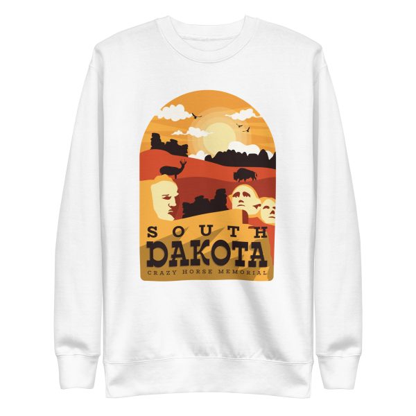 unisex-premium-sweatshirt-white-front-6a18fb5f44eba.jpg South Dakota Sweatshirt