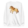 unisex-premium-sweatshirt-white-front-6a18fd783831c.jpg Cute Shetland Pony Sweatshirt