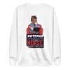 unisex-premium-sweatshirt-white-front-6a191b0dca73f.jpg Horse Therapy Sweatshirt