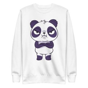 unisex-premium-sweatshirt-white-front-6a191f0cc5384.jpg Angry Panda Sweatshirt