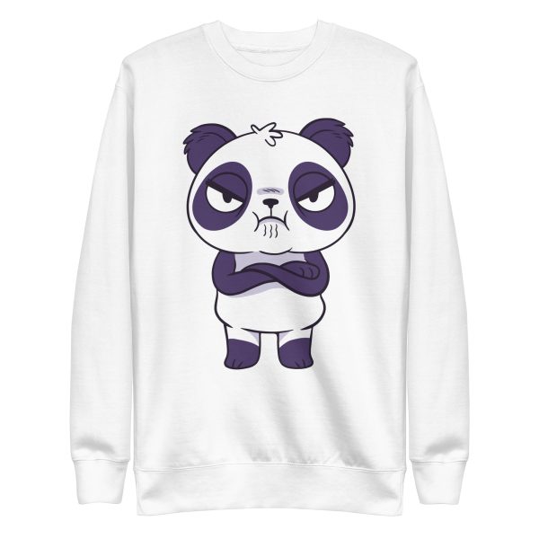 unisex-premium-sweatshirt-white-front-6a191f0cc5384.jpg Angry Panda Sweatshirt