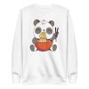 unisex-premium-sweatshirt-white-front-6a1920b12cf7a.jpg Ramen Panda Sweatshirt