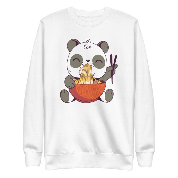 unisex-premium-sweatshirt-white-front-6a1920b12cf7a.jpg Ramen Panda Sweatshirt