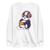unisex-premium-sweatshirt-white-front-6a193d359bb21.jpg Gamer Panda Sweatshirt