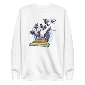 unisex-premium-sweatshirt-white-front-6a193dd825699.jpg Screen Printing Panda Sweatshirt