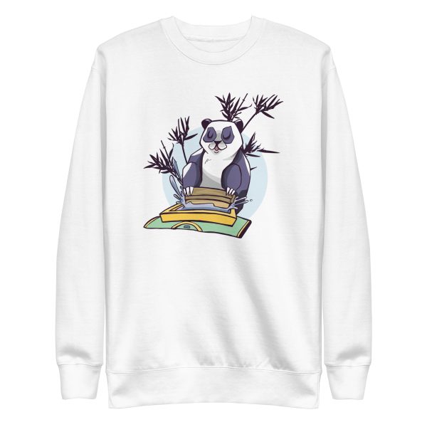 unisex-premium-sweatshirt-white-front-6a193dd825699.jpg Screen Printing Panda Sweatshirt