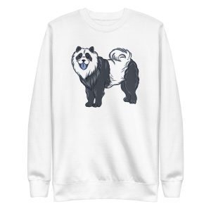 unisex-premium-sweatshirt-white-front-6a194c76ae848.jpg Chow Chow Panda Sweatshirt