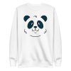 unisex-premium-sweatshirt-white-front-6a194de5d2bb4.jpg Panda Face Sweatshirt