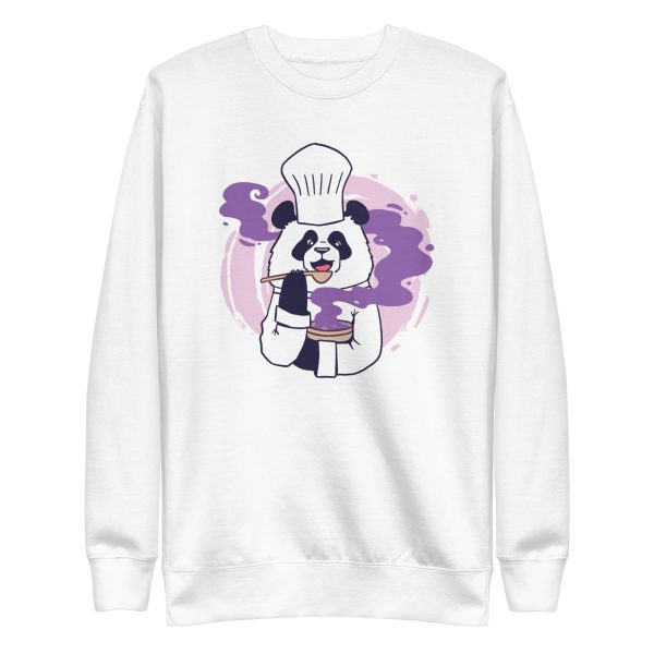 unisex-premium-sweatshirt-white-front-6a194ee290d69.jpg Chef Panda Sweatshirt