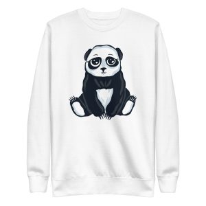unisex-premium-sweatshirt-white-front-6a1952817f485.jpg Cute Panda Sweatshirt