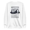 unisex-premium-sweatshirt-white-front-6a1953409b549.jpg Napping Panda Sweatshirt
