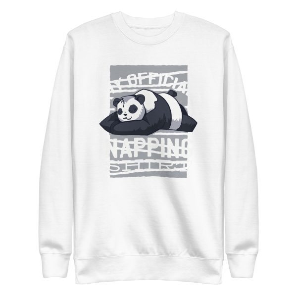 unisex-premium-sweatshirt-white-front-6a1953409b549.jpg Napping Panda Sweatshirt